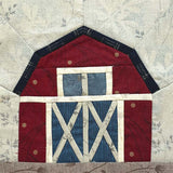 Pattern of Barn with Gambrel Roof (without instruction and pattern) in "Sutekini (Fantastic) Handmade, May, 2023 issue" - Monthly Quilt, Let's Build A Town with Houses