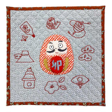 Mini Tapestry with Daruma Doll (without instruction and pattern) in "Yoko Saito, Small Quilt that Speak to You"