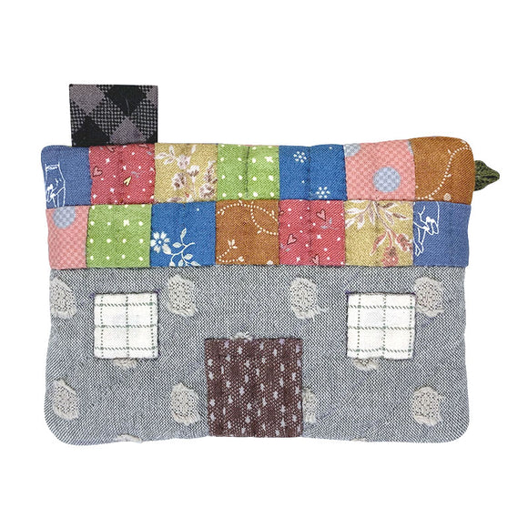 House Pouch with Squares