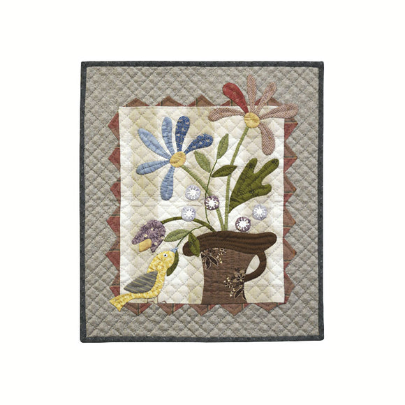 Tapestry with Flowers and Bird