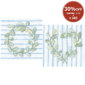 [ 30%OFF / SALE ] Kit of 2 Patterns for 6.5cm Wood Frame with Leg, Circle and Heart Wreath, (Japanese instruction only)