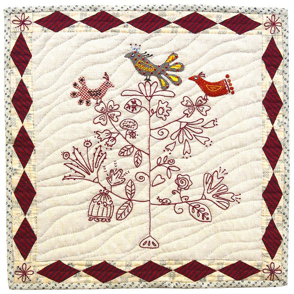 Bird Tree Tapestry Without Printed Design  (Japanese instruction only)