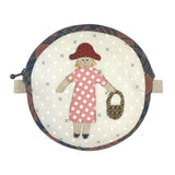 Circle Purse with Girl Applique