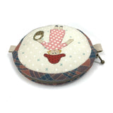 Circle Purse with Girl Applique