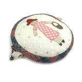 Circle Purse with Girl Applique