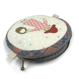 Circle Purse with Girl Applique