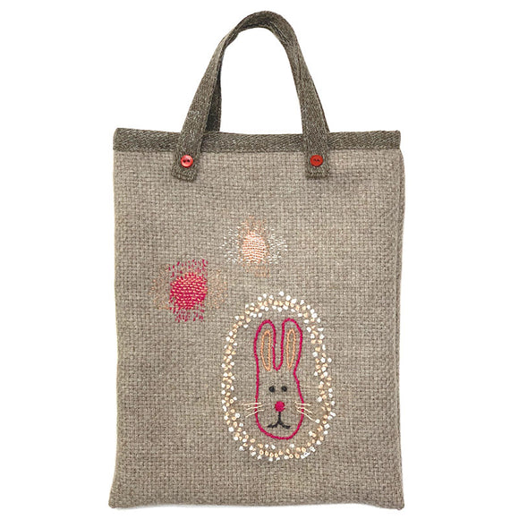 Wool Mini Bag (Rabbit) with Darning Thread – Quiltparty