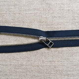 Metal Zipper, Silver, 20cm | Patchwork, Quilt, Handicrafts, Zipper, Denim