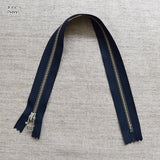 Metal Zipper, Silver, 40cm | Patchwork, Quilt, handicrafts, Zipper, Denim