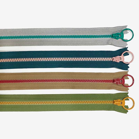 Combination Zipper, 4 zippers / set, 30cm