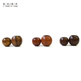 Joint, Wood Bead with Two Different Sized Holes, Small, 2 pieces / set ( JTWT-16 )