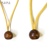 Joint, Wood Bead with Two Different Sized Holes, Small, 2 pieces / set ( JTWT-16 )