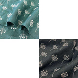 web20210610-01, Flower Embroidered Linen(100%) Fabric for Dress, Price per 0.1m, Minimum order is 0.1m~ | Fabric