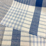 web20220210-06, Large Blue Plaid Fabric, Price per 0.1m, Minimum order is 0.1m~ | Fabric