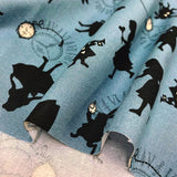 web20220219-02, Alice in Wonderland, silhouette, Sheeting Fabric, Price per 0.1m, Minimum order is 0.1m~ (with Japanese instructions) | Fabric