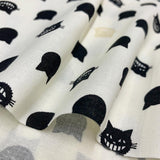 web20220219-03 Alice in Wonderland, Cheshire cat , Sheeting Fabric, Price per 0.1m, Minimum order is 0.1m~ | Fabric
