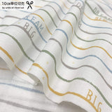web20220728-05, USA Print Fabric, Moda, D Is For Dream, Big Stripe, Price per 0.1m, Minimum order is 0.1m~ | Fabric