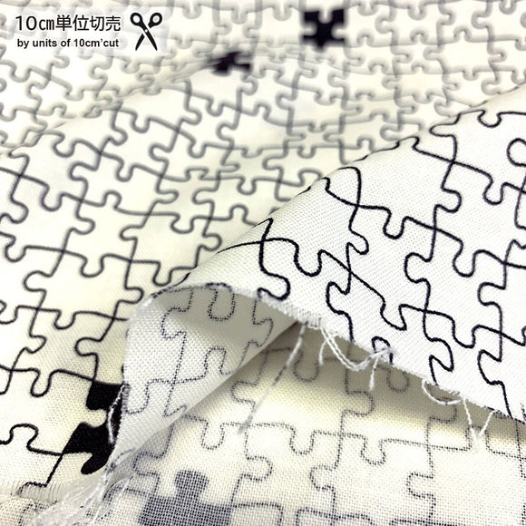 web20220825-06, USA Print Fabric, Moda, Jigsaw Puzzle, Price per 0.1m, Minimum order is 0.1m~ | Fabric