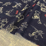 web20221006-05, Bird and Beast Caricature, Whole Pattern,  Molly Cloth, Price per 0.1m, Minimum order is 0.1m~ | Fabric