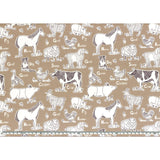 web20221110-01, USA Print Fabric, Moda, ON THE FARM, Animals, Price per 0.1m, Minimum order is 0.1m~ | Fabric