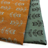 web20230419-03, Embroidered Linen(55%) Fabric, Tulip Pattern, Price per 0.1m, Minimum order is 0.1m~ | Fabric