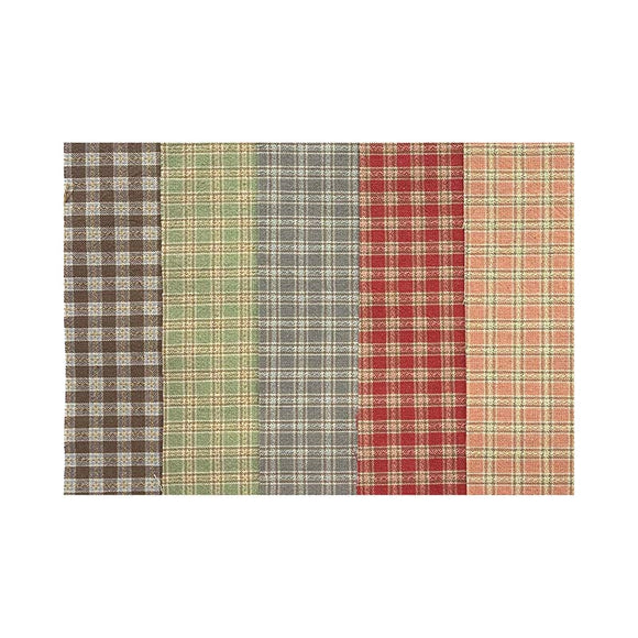 2301, 5 Pre-dyed Check Woven Fabric, Accent Color