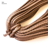 MOKUBA, Wrinkled Waxed Cord, Thick, 0.4cm diameter, price per 0.1m