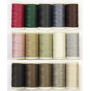 KINKAME, mez Duet, 5 Colors Recommended Thread Set ,100m each ( Old product name: Coats Duet Thread )