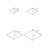 Diamond Paper Templates for English Paper Piecing (22mm-45mm)