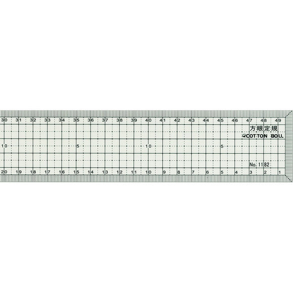 KINKAME, COTTON BALL Grid Ruler, 50cm