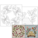 Pattern Sheet for Baltimore Applique Tapestry with Triangle Lattice