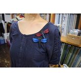 [ 20%OFF / SALE ] Dragonfly Brooch, Red and Blue (without instrcutions and patterns) in "Yoko Saito, Animal made from Fabric, Quilt Bag, Pouch, Tapestry"