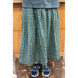 Gathered Skirt with Herringbone Viera Check (Japanese instruction only)
